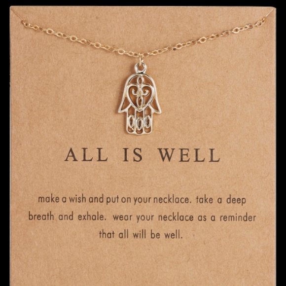 All Is Well Boho Gold Layering Charm Necklace - Picture 3 of 8